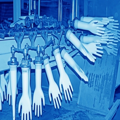 手の手袋の作成は機械を製造する高速乳液の手袋を機械で造る