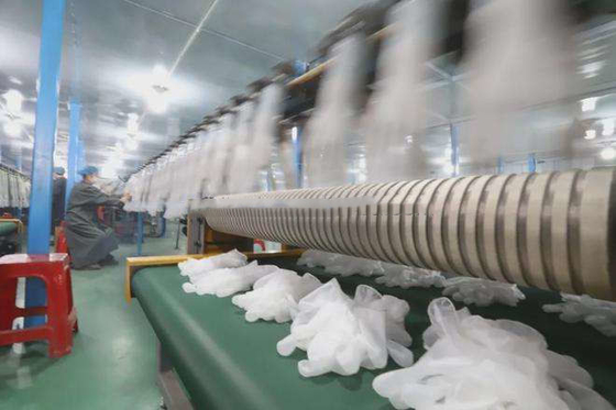 pe 手袋作業手袋製造機点在ラテックス金型トレーニング手袋製造機